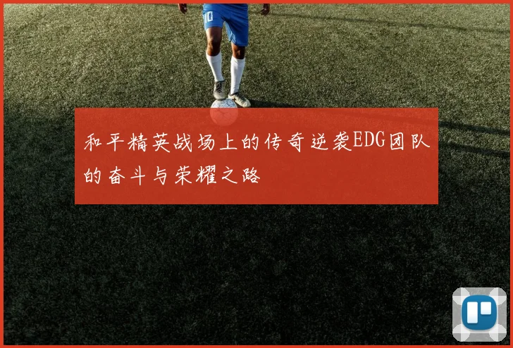 和平精英战场上的传奇逆袭EDG团队的奋斗与荣耀之路